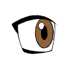 Poster - comic eye looking expression vision