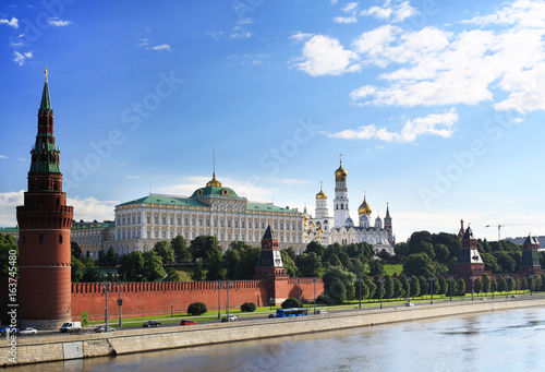 Plakat Rosja, piękny widok na Kreml moskiewski