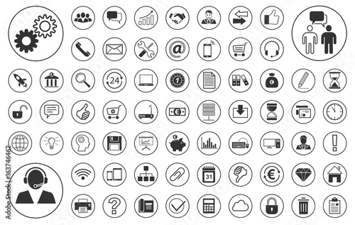 Fotografía Business BIG Iconset - Weiß (Kreis)