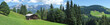 Panorama mit Wilder Kaiser in Tirol