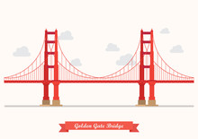 Golden Gate Bridge Illustration