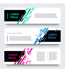 Leinwandbilder - Modern web banner vector color abstract template
