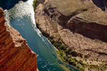 Looking Down At Colorado River From Horseshoe Bend View Point
Page, Arizona, United States