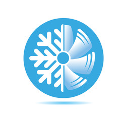 air conditioner icon. flat design