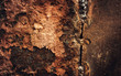 Old and rusty damaged metal /Grunge texture with scratches and cracks background,color toned.
