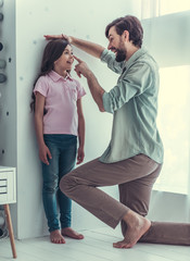 Wall Mural - Dad and daughter