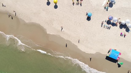 Poster - Dreamland beach from aerial top view