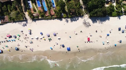 Wall Mural - Aerial View of Juquehy Beach, Sao Paulo, Brazil