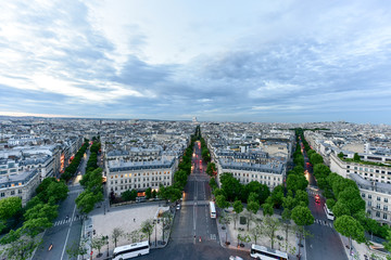 Canvas Print - Paris City Skyline - France