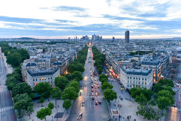 Canvas Print - Paris City Skyline - France