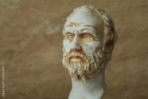 Fotomural Statue of Demokritus,ancient greek philosopher.