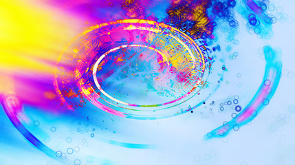 Leinwandbilder - fresh modern style design backround with abstract multicolor layered pattern