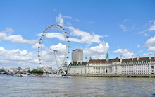 London, United Kingdom - 2 July 2016: View Of London Eye