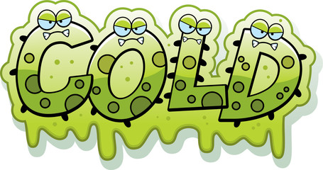 Wall Mural - Cartoon Slimy Cold Text