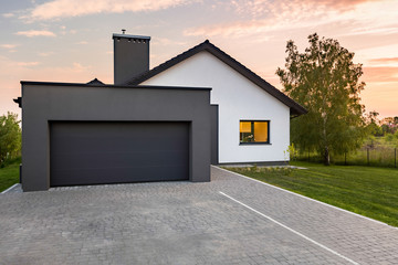 Wall Mural - Stylish house with garage