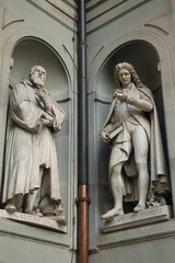 Poster - Sculptures in public area by Piazza della Signoria, in Firenze, Italy