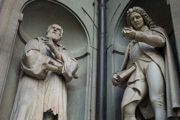 Poster - Sculptures in public area by Piazza della Signoria, in Firenze, Italy