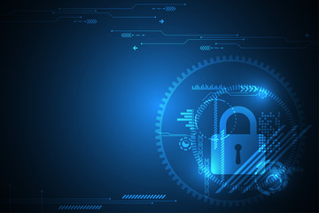 Wall Mural - vector abstract background technology security concept.