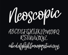 Stylish Modern Vector Font