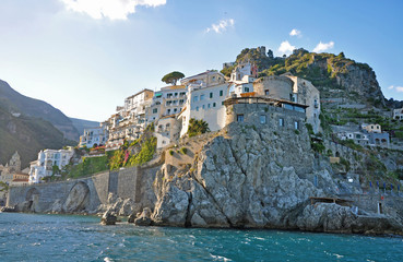 Wall Mural - Amalfi is an Italian town, the star of the Amalfi coast