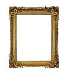 Gold frame for paintings, mirrors or photos