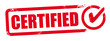 Vector certified stamp