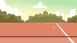 Digital Vector tennis court background for commercial, character, animation