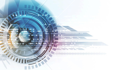 Digital technology world. Business virtual concept. Vector background