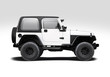 © Konstantinos Moraiti - White SUV side view isolated on white background