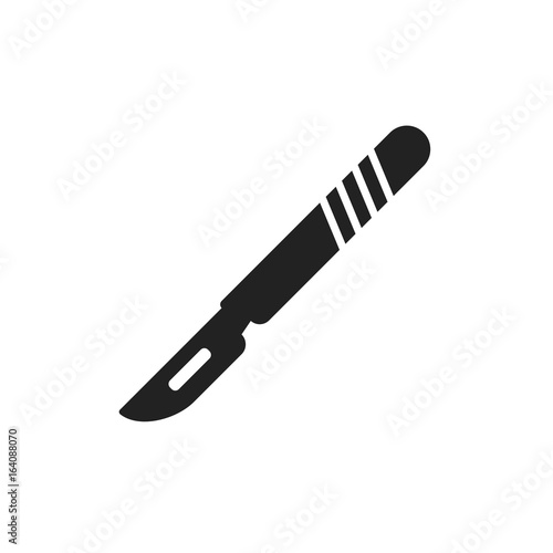 Fotomural Medical scalpel vector icon