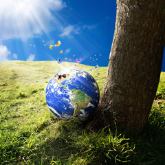 Wall Mural - surreal world outdoor concept