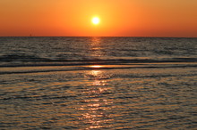 Sunset Over The Gulf Of Mexico, Siesta Key, Florida