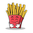 Tongue out french fries cartoon character