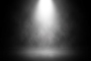 abstract spotlight white stage design background.
