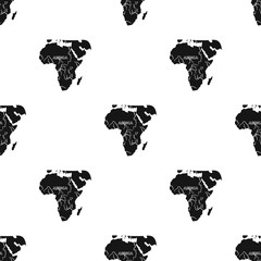 Wall Mural - Territory of Africa.African safari single icon in black style vector symbol stock illustration web.