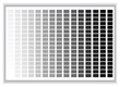 Grey colors palette. Color shade chart. Vector illustration