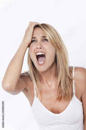 Femme Triste Qui Pleure Photo Stock Adobe Stock