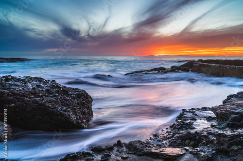Victoria Beach Sunset Fotobehang