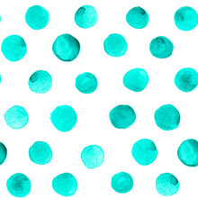 Seamless Background Pattern With Teal Blue Dots