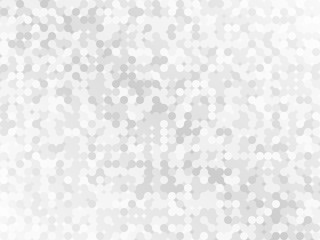 Sticker - Abstract pattern of geometric shapes. Light gray mosaic background. Geometric round background vector illustration.