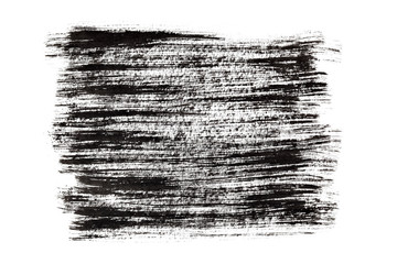 Sticker - Black paint brush strokes