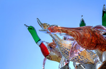 Blown Glass Sculpture - Birds