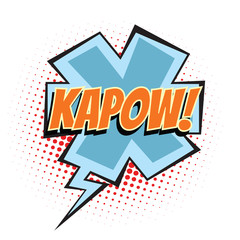 Wall Mural - kapow comic word