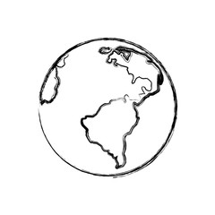 earth planet isolated