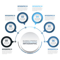 Wall Mural - Basic Business Infographics design template illustration