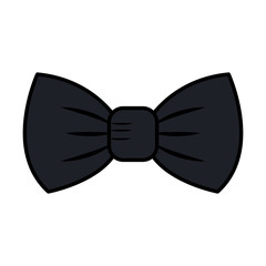 Poster - elegant bowtie isolated icon vector illustration design