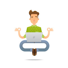 Programmer cartoon character