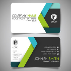 Wall Mural - blue modern creative business card and name card,horizontal simple clean template vector design, lay