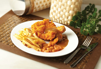 Wall Mural - Fried chicken chop