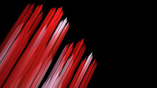 Abstract Fractal Black Background With A Red Linear Pattern